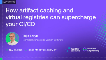 How artifact caching and virtual registries can supercharge your CI/CD. Presented by Thijs Feryn on 2025-11-25